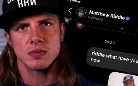 riddle leaked video|Matt Riddle’s Reaction to Leaked Video Uncovered in DM Exchange